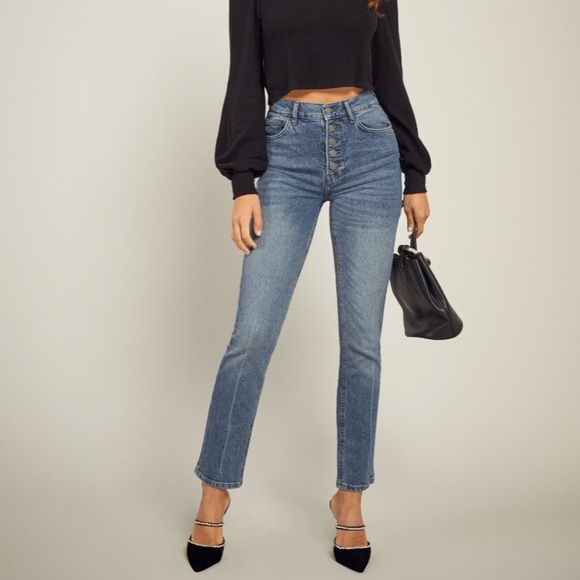 Reformation Denim - Reformation Liza High Rise Button Fly Jean